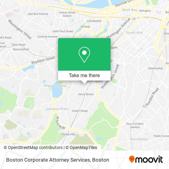 Boston Corporate Attorney Services map