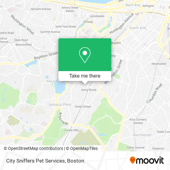 City Sniffers Pet Services map