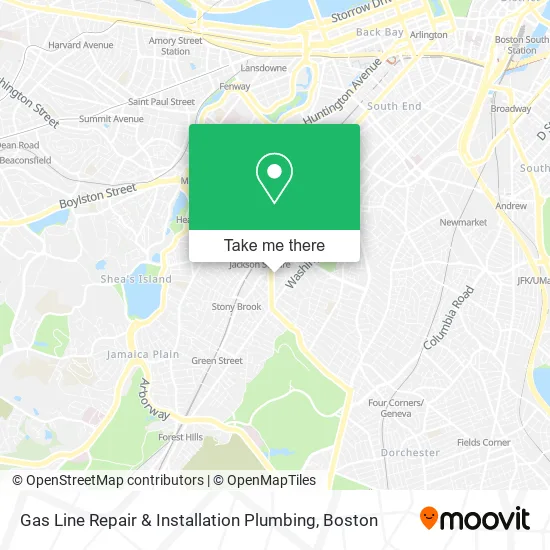 Gas Line Repair & Installation Plumbing map