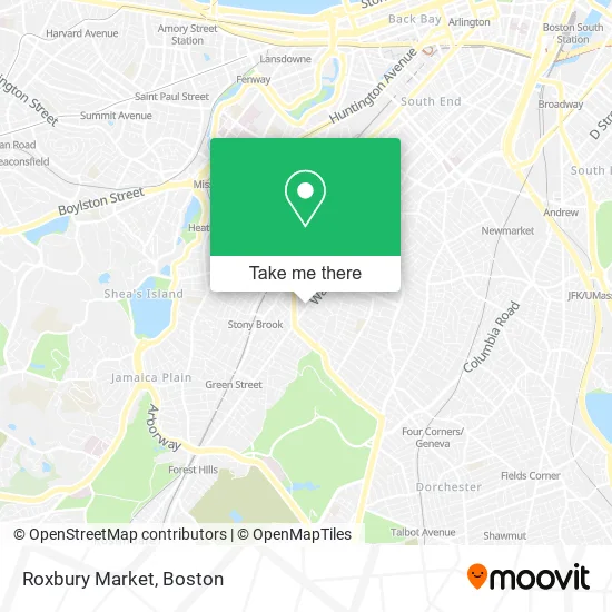 Roxbury Market map