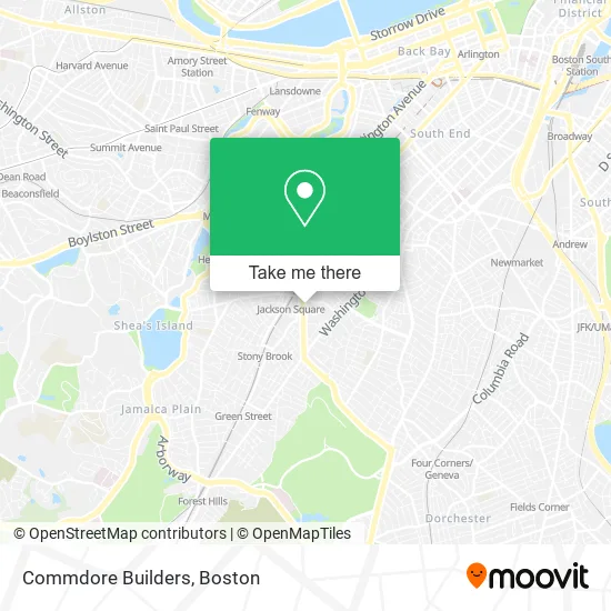 Commdore Builders map