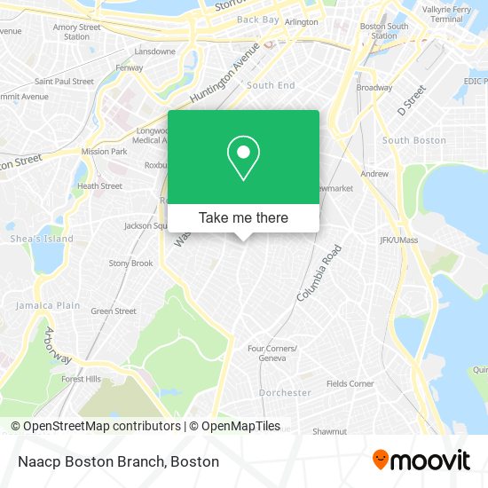 Mapa de Naacp Boston Branch