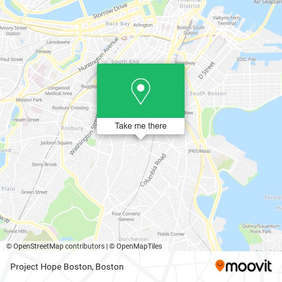 Project Hope Boston map