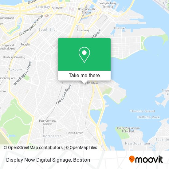 Mapa de Display Now Digital Signage