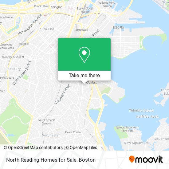 Mapa de North Reading Homes for Sale