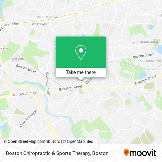 Boston Chiropractic & Sports Therapy map