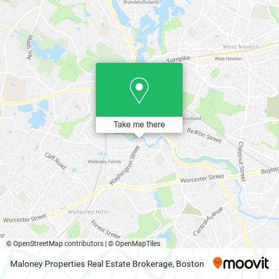 Mapa de Maloney Properties Real Estate Brokerage