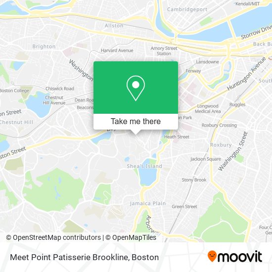 Meet Point Patisserie Brookline map