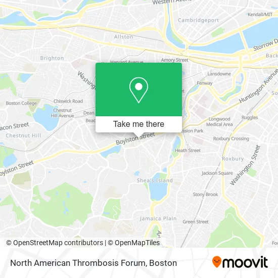 North American Thrombosis Forum map