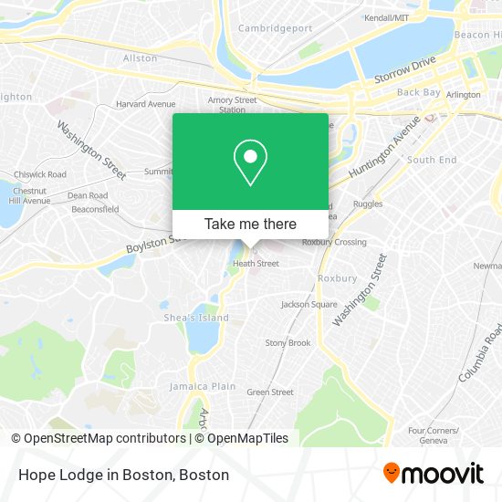 Mapa de Hope Lodge in Boston