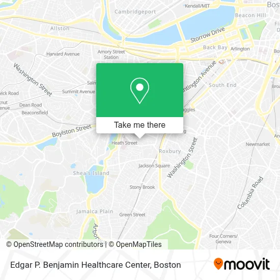 Edgar P. Benjamin Healthcare Center map