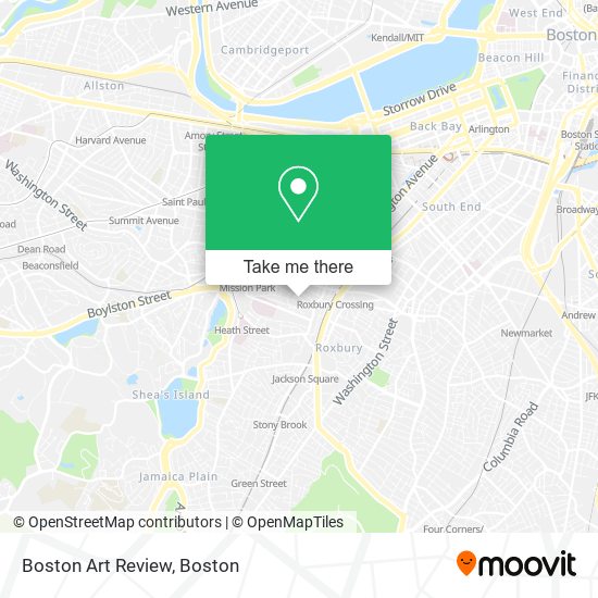 Mapa de Boston Art Review