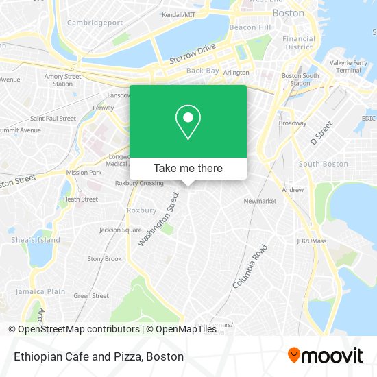 Ethiopian Cafe and Pizza map