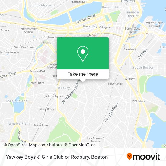 Mapa de Yawkey Boys & Girls Club of Roxbury