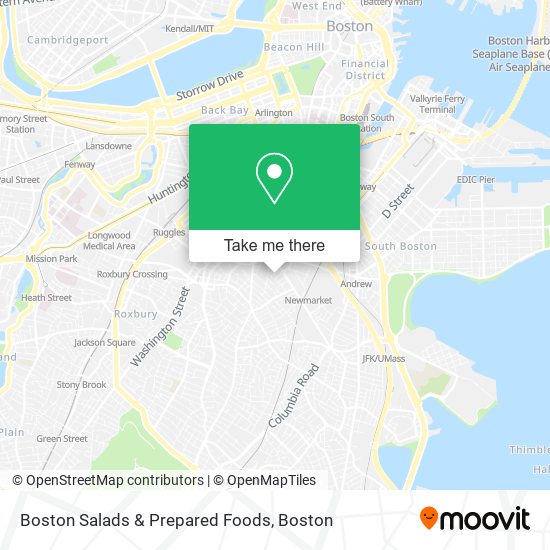 Mapa de Boston Salads & Prepared Foods