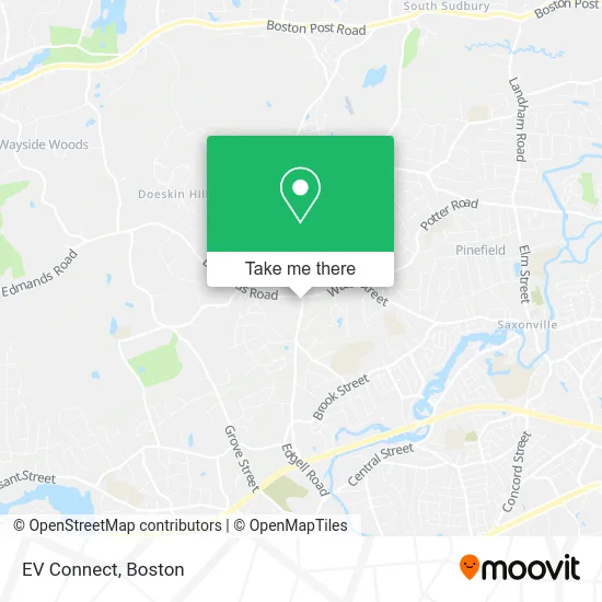 EV Connect map
