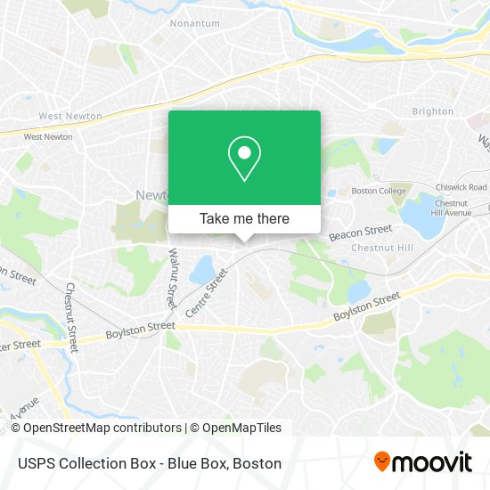 USPS Collection Box - Blue Box map