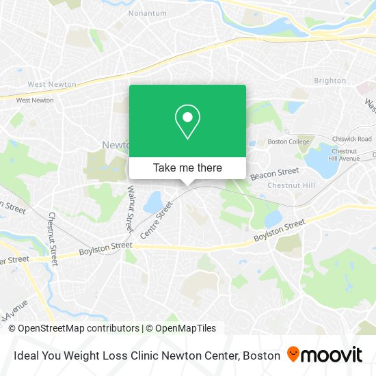 Mapa de Ideal You Weight Loss Clinic Newton Center