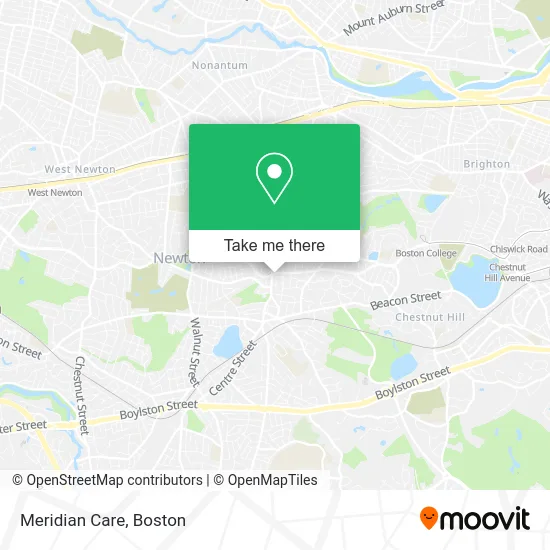 Meridian Care map