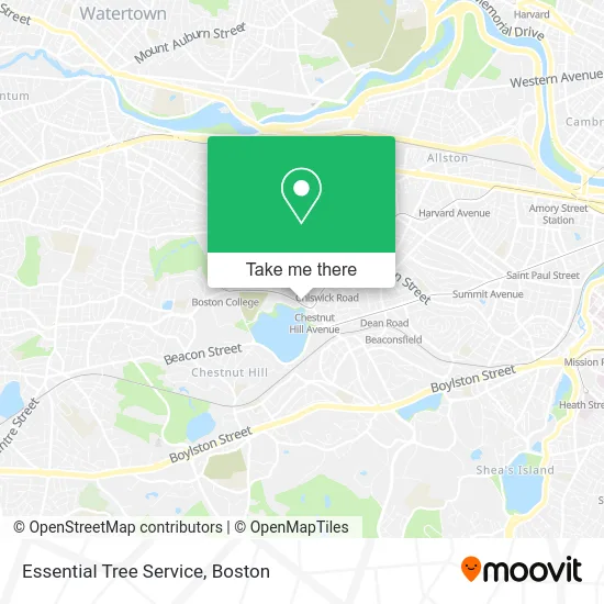 Essential Tree Service map