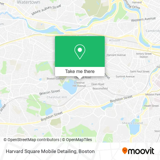 Harvard Square Mobile Detailing map