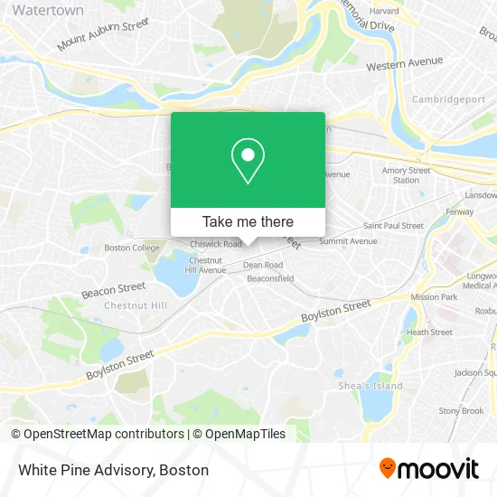 White Pine Advisory map