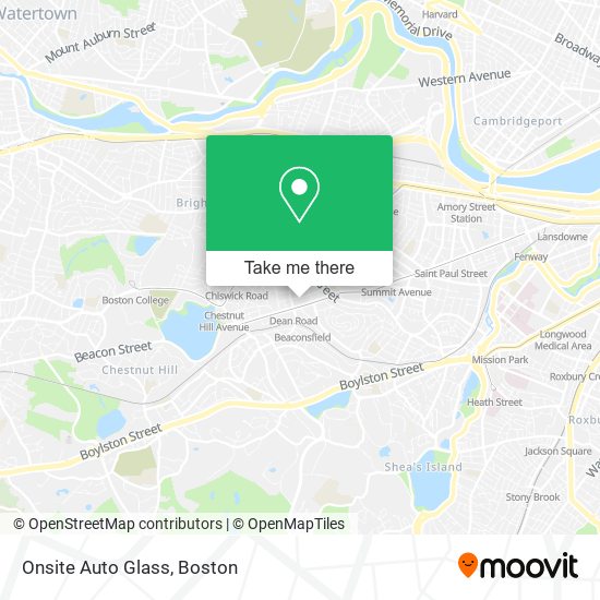 Onsite Auto Glass map