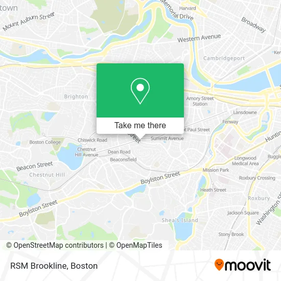 RSM Brookline map