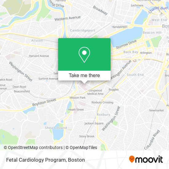 Fetal Cardiology Program map