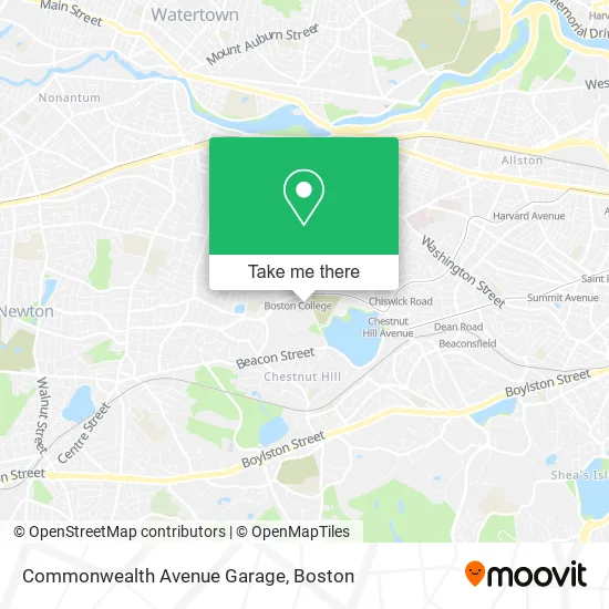 Commonwealth Avenue Garage map