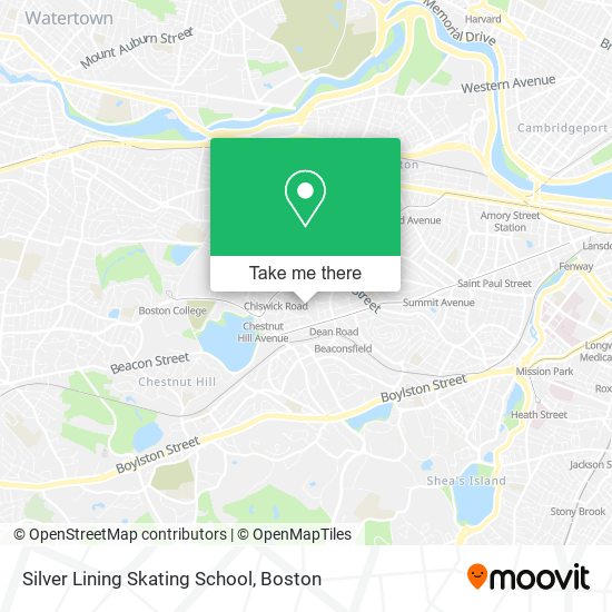 Silver Lining Skating School map