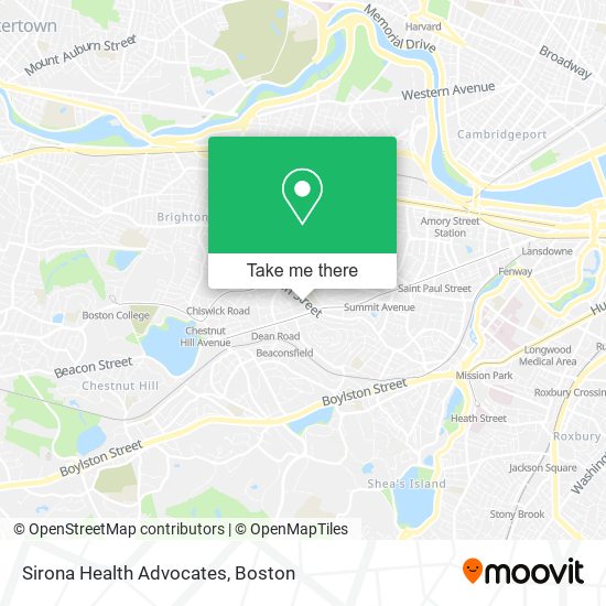 Mapa de Sirona Health Advocates