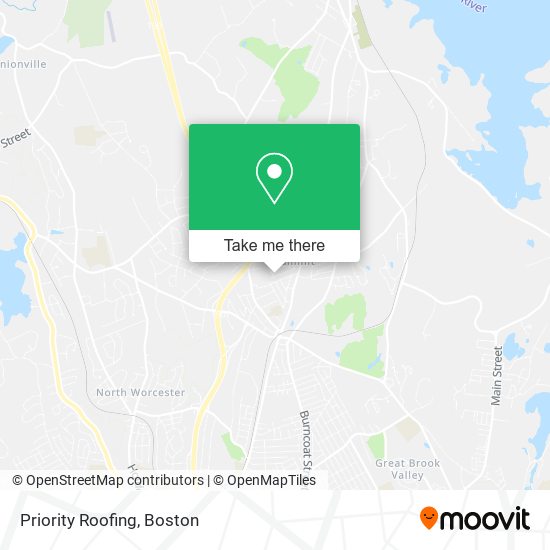 Mapa de Priority Roofing