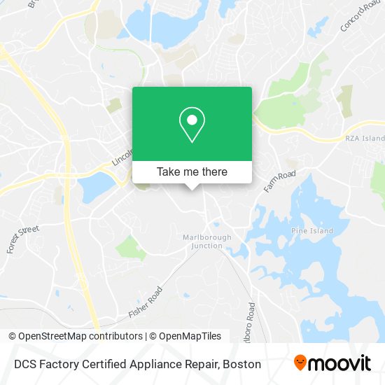 DCS Factory Certified Appliance Repair map