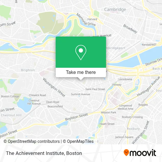 The Achievement Institute map