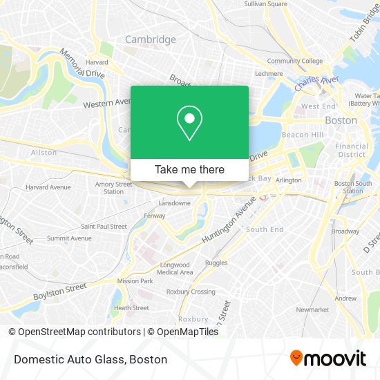 Mapa de Domestic Auto Glass