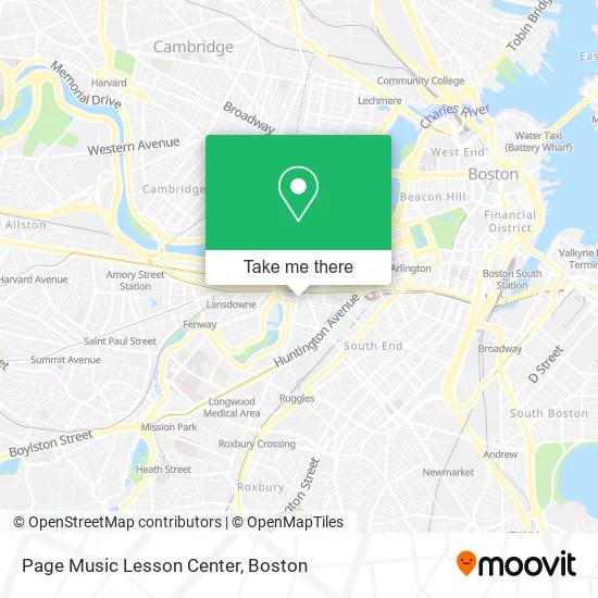 Page Music Lesson Center map