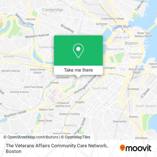 Mapa de The Veterans Affairs Community Care Network