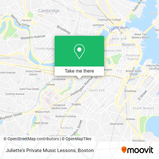 Juliette's Private Music Lessons map