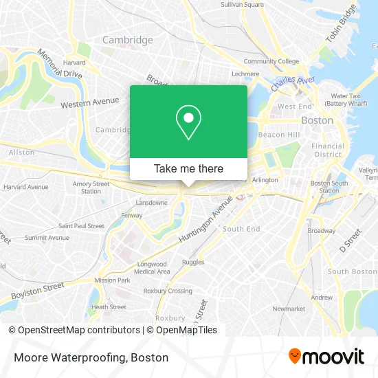 Moore Waterproofing map