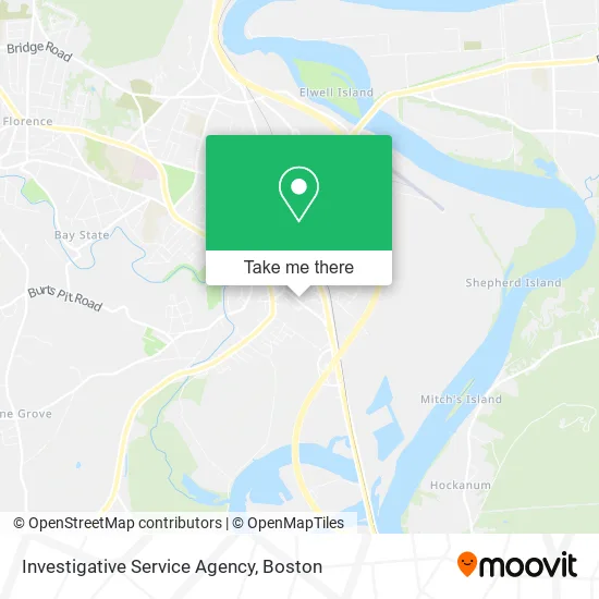 Investigative Service Agency map
