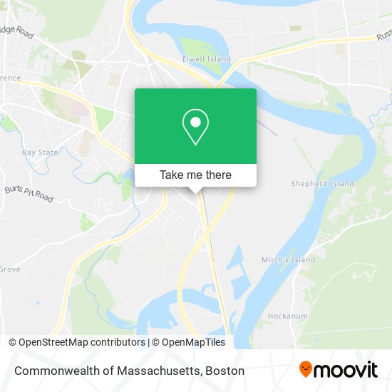 Mapa de Commonwealth of Massachusetts