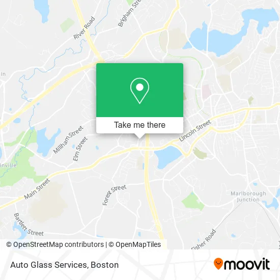 Auto Glass Services map