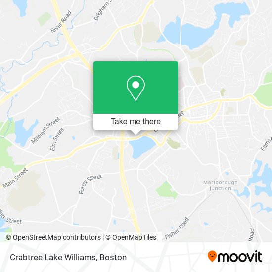 Crabtree Lake Williams map