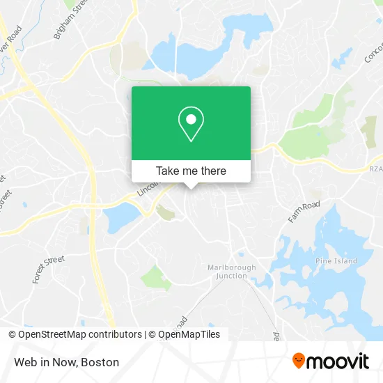 Web in Now map