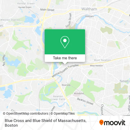 Blue Cross and Blue Shield of Massachusetts map