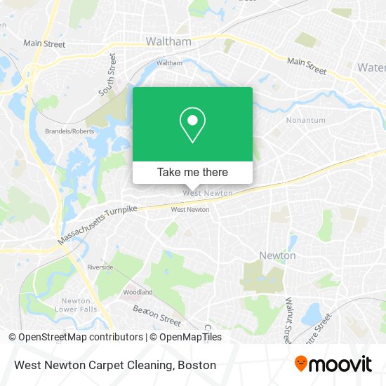 West Newton Carpet Cleaning map