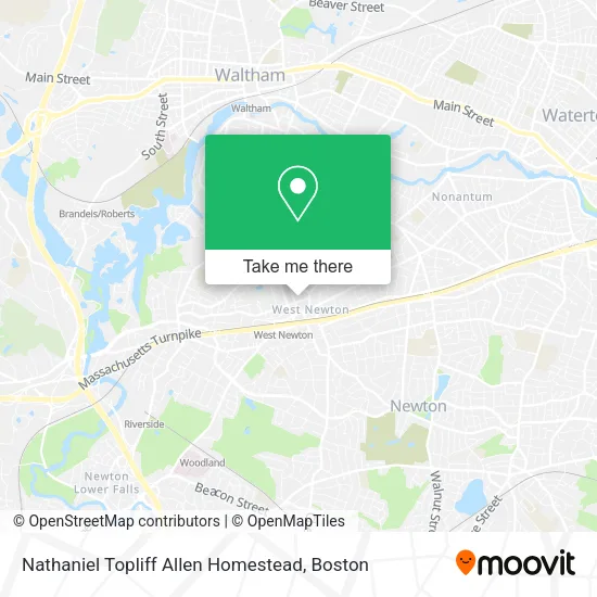Nathaniel Topliff Allen Homestead map