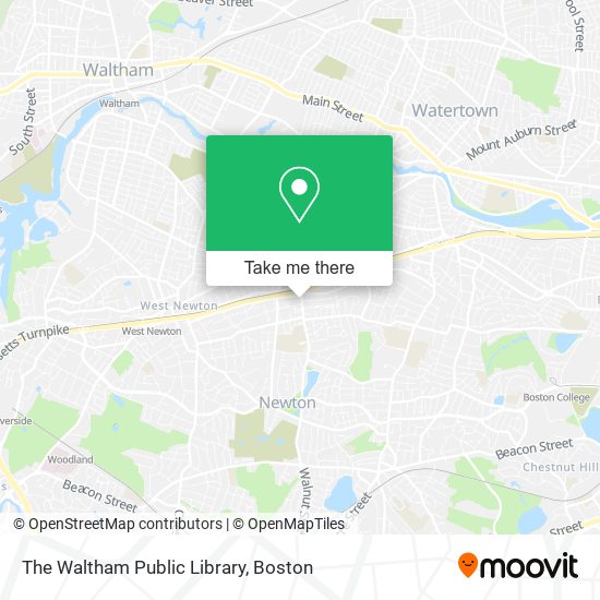 The Waltham Public Library map