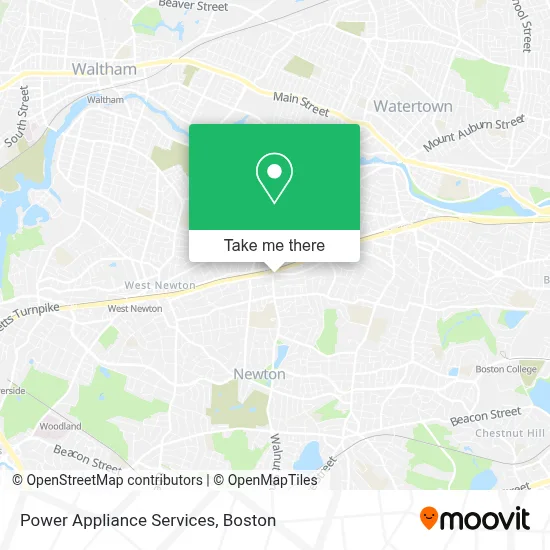 Power Appliance Services map